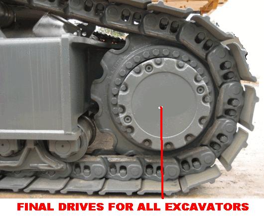 FINAL DRIVE all excavators 